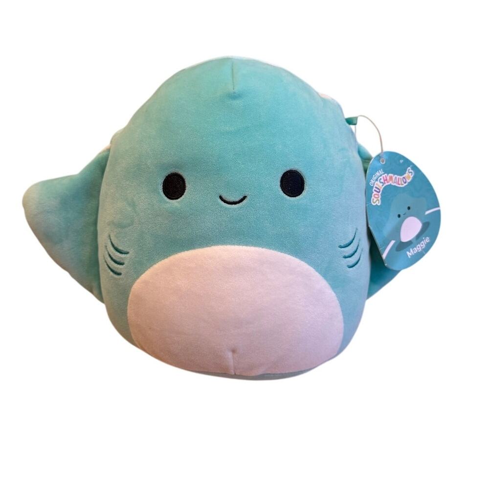 Squishmallows Maggie The Stingray Teal Blue Plush Kellytoy 2023 w/ Tags